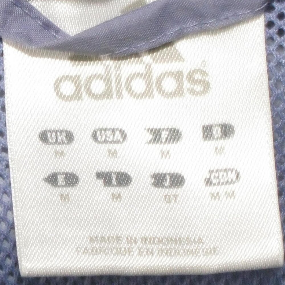 Adidas NWOT Slate Blue Zip Front Windbreaker Size Medium - Picture 6 of 6